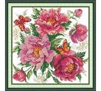 fuxiruiI Kit de punto de cruz preimpreso para adultos, El mundo de las abejas, kit de bordado estampado de 11 ct, decoración de pared DIY para principiantes y niños (Abeja)