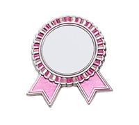 FUXIU Broche de transferencia de calor para decoración de pechos sencillos, pines de solapa en blanco para manualidades, insignia versátil, Como descripción detallada