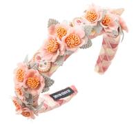 FUXIU Diadema de estilo pastoral con forma de flor para primavera, camping, fotografía, diadema de temperamento para niña decorativa