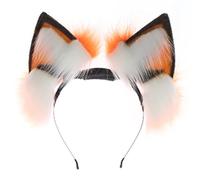 FUXIU Diadema de felpa con orejas de bestia, control remoto, cola eléctrica, recargable, disfraz de cosplay