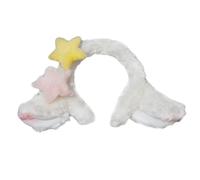 FUXIU Diadema suave de cordero estilo estrella Y2K para lavar la cara, diademas de animales, disfraz de dibujos animados