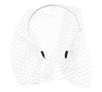 FUXIU Diademas para mujeres y niñas, diadema ancha y lisa, turbante de moda, velo de diamantes de imitación, bandas de malla para el pelo