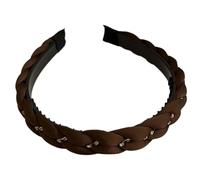 FUXIU Diademas trenzadas hechas a mano con diamantes de imitación para niñas, princesas, bailes de máscaras, bailes de graduación