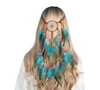 FUXIU Feather&Beads - Diadema decorativa para mujer, atrapasueños, estilo étnico, para fiesta de Halloween