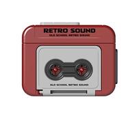 FUXIU Grabadoras Pequeñas Retro Reproductor de Música Pequeño Para Entretenimiento Sobre la Marcha Escucha Casual