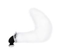 FUXIU Juego de aros para el pelo con forma de oreja de zorros de dibujos animados con cola, soporte para el pelo para cosplay, fiesta, tocado para adolescentes y mujeres