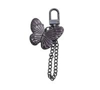 FUXIU Llavero de mariposa de brujería, estilo gótico, llaveros, anillos, material de aleación, bolsa de joyería, regalo para mujeres y hombres, B, As detailed discription