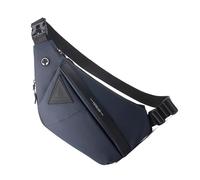 FUXIU Mochila con cinturón, bolsa cruzada de gran capacidad para hombre, a prueba de salpicaduras, Blue, R, Mochilas de viaje
