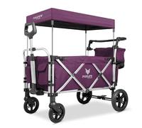 FUXLIFE Carro Plegable FX-CTL950 Púrpura con Toldo y Arnés de 5 Puntos