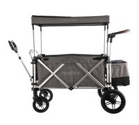 FUXLIFE FX-CTL950 Premium Gris - Carrito Plegable para niños con toldo, arnés de 5 Puntos, Ruedas con suspensión y Bolsa térmica integrada