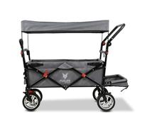 FUXLIFE Handcart FX-CT800 Comfort Plegable - Gris - Carro de Transporte Infantil con toldo para el Sol - extensión Interior Acolchada - Ruedas robustas - Carro de Transporte Plegable Compacto