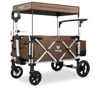 FUXLIFE Handcart FX-CTL900 Baun - Carro de Transporte Infantil con toldo - Interior Acolchado y arnés de 5 Puntos - Ruedas con muelles - Carro de Mano Compacto Plegable con Bolsa Nevera