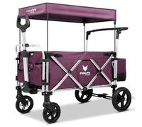 FUXLIFE Handcart FX-CTL900 púrpura - Premium Plegable - Carrito de Transporte para niños con toldo - Interior Acolchado y arnés de 5 Puntos - Ruedas con muelles