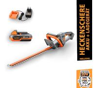 FUXTEC 20V Akku Heckenscheren FX-E1HS20 SET mit 1 x Akku 2Ah, 1 x Ladegerät 1A