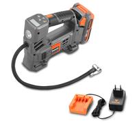 FUXTEC 20V Akku Kompressor FX-E1CI20 SET mit 1 x Akku 2Ah, 1 x Ladegerät 1A Naranja