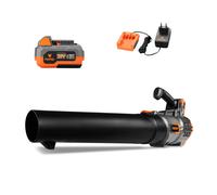 FUXTEC 20V Akku Laubbläser FX-E1LB20 SET 1 mit 1 x Akku 4Ah, 1 x Ladegerät 2,4A