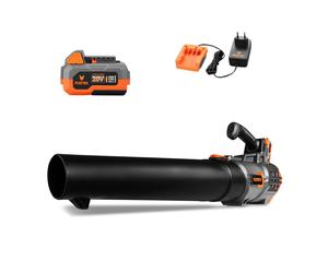 FUXTEC 20V Batería Soplador de Hojas FX-E1LB20 SET 1 con 1 x Batería 4Ah, 1 x Cargador 2,4A