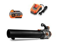 FUXTEC 20V Soplador de hojas a batería FX-E1LB20 SET 2 con 1 x Batería 4Ah, 1 x Cargador 2,4A