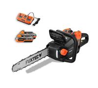 FUXTEC 2x20V Akku Kettensäge FX-E2KSSET mit Akku und Ladegerät Negro