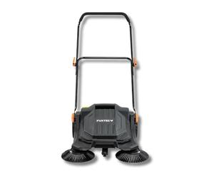 FUXTEC Aspiradora Manual FX-HK65 para Jardín - Máquina de Barrido con Ancho de Trabajo de 650 mm, Depósito de 20 L, Rendimiento de hasta 2000 m², Diseño Ergonómico y Función de Plegado