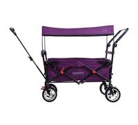 FUXTEC Bollerwagen FX-CT700, Carro Plegable Gris para el Transporte de niños, Ciudad, Campo, Playa o montaña - con Capota Anti-UV, asa de Empuje, Freno de Mano Delantero y Trasero, El Original