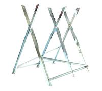 FUXTEC Caballete para cortar madera, Soporte de troncos, Barra de bloqueo, FX-SH3.0 para leña y madera de chimenea - para motosierras térmicas, acero galvanizado.