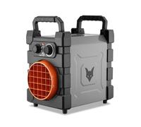 FUXTEC Calefactor eléctrico FX-EH2 - Termoventilador de 2000 W con elemento cerámico PTC - Cuerpo metálico IP24 - Flujo de aire 284 m³/h - Ideal para garajes y talleres