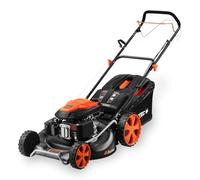 FUXTEC Cortacésped a Gasolina RM5396 • 196 CC • Ancho de Corte 53 cm | Motor de 4 tiempos • Autopropulsado • Función de mulching • Ajuste de altura 25-75 mm • Bolsa de hierba 70L