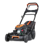 FUXTEC Cortacésped autopropulsado de gasolina con arranque eléctrico FX-RM5170eS 4en1-170 cm3 4CV, 4 Tiempos, Ancho de Corte 51 cm, Alto de Corte 7 Pos. 60L, Función Mulching & Descarga Lateral