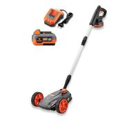 FUXTEC Cortacésped FX-E1RMEH20-SET • Batería 20V 300W Corte de 22cm | Ajuste altura 30-50mm • Dirección por rótula esférica flexible • Diseño compacto ligero • Cargador acumulador incluido