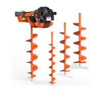 FUXTEC FX-EB152 Taladro de Tierra Ahoyador, 3CV, 52CC - con 3 Brocas de 100/150/200mm