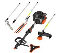 FUXTEC FX-MT252ER Multitool 5in1 Benzin Motorsense mit verstellbarem Hochentaster Naranja