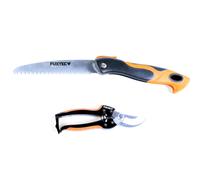 FUXTEC Gartenschere 2er Set - Rebschere & Klappsäge Naranja