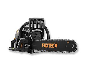FUXTEC Motosierra Gasolina FX-KS262 de 2,85kw - con espada de 20'', longitud de corte 46 cm- 61,5cc - Easy-Start - incl. Protección de la espada y bolsa de transporte