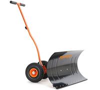 Fuxtec Pala de nieve FX-SS740 con ruedas, 5 compartimentos, altura regulable, pala de nieve de 75 cm, ancho de trabajo, altura 42 cm - protege tu espalda