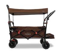 FUXTEC Strand-Bollerwagen FX-CTB800 mit UV-geschütztem Sonnendach,Schiebegriff & Innenraumverlängerung