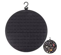 fuxunamz Expositor Porta Joias, Pared Colgador Pendientes Porta Joias Expositor Pendientes, Organizador de Joyas Para Cajones Joyeros Mujer Organizador, 42x42cm, 1 Pieza, Negro