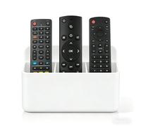 fuxunamz Soporte Mando, Support Mural pour Télécommande, Soporte para Mando a Distancia con 3 Ranuras, Extraíble y Sin Agujeros, Adecuado para Oficinas Domésticas, Dormitorios y Escuelas