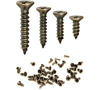 FUXXER® 100 tornillos para madera antiguos, latón bronce antiguo, ranura en cruz, cabeza avellanada, auto-corte (3 x 14 mm)
