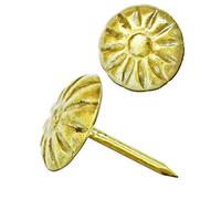 FUXXER 100 uñas de decoración antigua, de 11 mm, color dorado