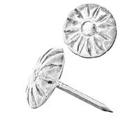 FUXXER 100 uñas de decoración antigua, de 11 mm, color plateado