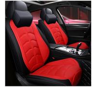 FUXZSV Las Fundas para Asientos de Coche Son adecuadas para Alfa Romeo Giulia Stelvio Disco Volante TZ3 4C Mito Tonale 159 147 GT 156 166 8C Gloria Giulietta Impermeables/Cuero/Transpirable,Rojo