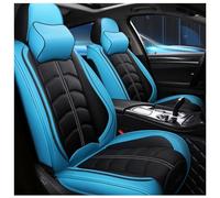 FUXZSV Las Fundas para Asientos de Coche Son adecuadas para Ford Fiesta ST Recaro MK7/7.5 (2008-2017) Impermeables/Cuero/Transpirable,Azul