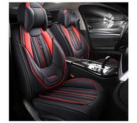 FUXZSV Las Fundas para Asientos de Coche Son adecuadas para Honda Clarity N-WGN FCV N-Box NeuV Vision XS-1 Gear Brio SUT AC-X Urban Concept B Concept V Impermeables/Cuero/Transpirable,Negro y Rojo