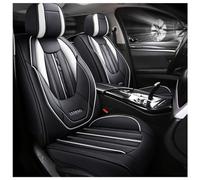 FUXZSV Las Fundas para Asientos de Coche Son adecuadas para Honda FCX EIement WR-V N One Small RS Tomo Concept D Civic Odyssey VEZEL Accord Impermeables/Cuero/Transpirable,En Blanco y Negro