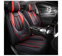 FUXZSV Las Fundas para Asientos de Coche Son adecuadas para Honda FCX EIement WR-V N One Small RS Tomo Concept D Civic Odyssey VEZEL Accord Impermeables/Cuero/Transpirable,Negro y Rojo