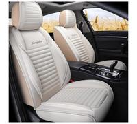 FUXZSV Las Fundas para Asientos de Coche Son adecuadas para Nissan Sunny/Stagea/Skyline Crossover/Skyline Sedan/Skyline Coupe/Sentra/Safari/Juke/Gloria Impermeables/Cuero/Transpirable,Blanquecino