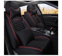 FUXZSV Las Fundas para Asientos de Coche Son adecuadas para Nissan Sunny/Stagea/Skyline Crossover/Skyline Sedan/Skyline Coupe/Sentra/Safari/Juke/Gloria Impermeables/Cuero/Transpirable,Negro