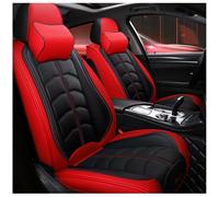 FUXZSV Las Fundas para Asientos de Coche Son adecuadas para Volvo Xc90 S60 S80 V40 V50 V70 Impermeables/Cuero/Transpirable,Negro y Rojo
