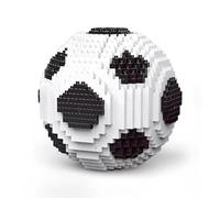 FuYelng 350 Piezas Juego de Bloques de Construcción Balón Fútbol 3D, Modelo de Balón Fútbol Construido Bloques Construcción Giochi di Puzzle, para Adultos y Niños Regalo